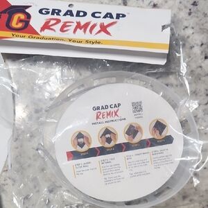 Graduation Cap Insert - White/Grey